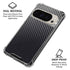 Black Carbon Fiber Specialty Texture Material Pixel 9 Pro XL Clear Case